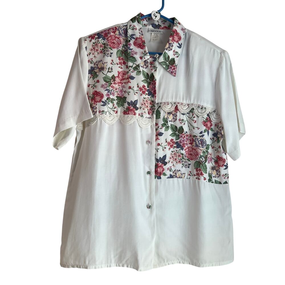 Vintage 80/90's Nicola Cottagecore  Size L Made in the USA